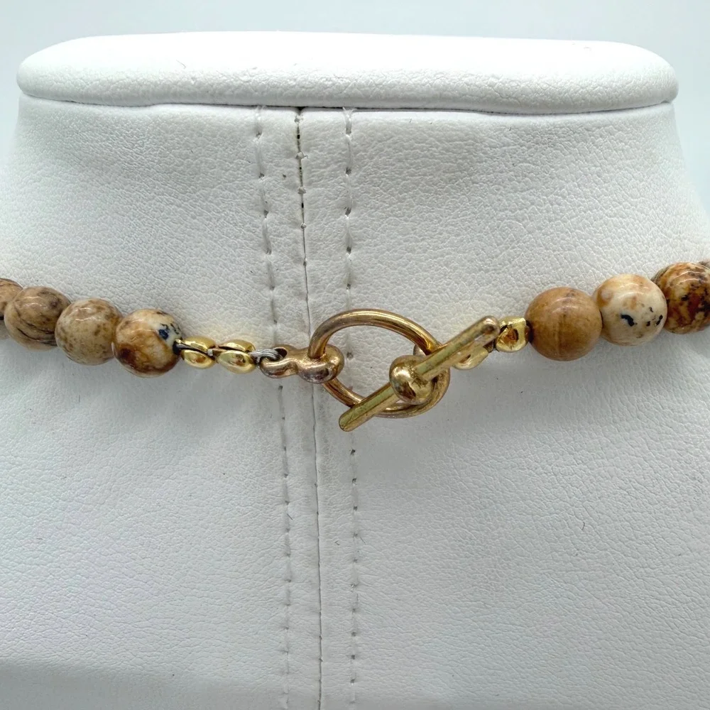 Vintage Multi Strand Shell Chip Necklace Natural Stone Beaded Beach Boho